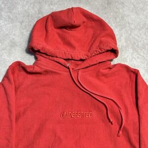 UNDFTD‎ Undefeated Medium Hoodie Sweatshirt Red Fade
